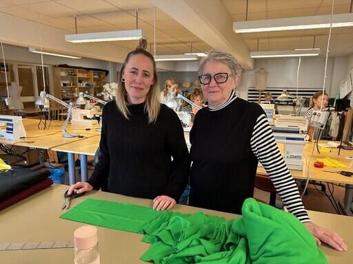 Textillärarna Anna och Birgitta på Textil Design Skolan